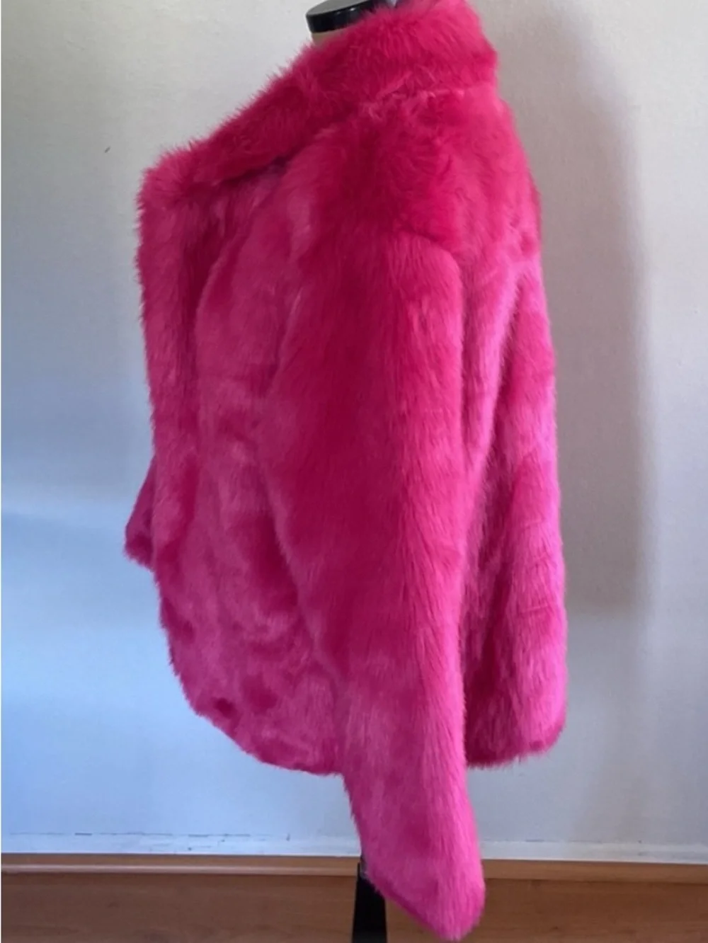 Michael Kors Hot Pink Faux Fur Teddy Jacket